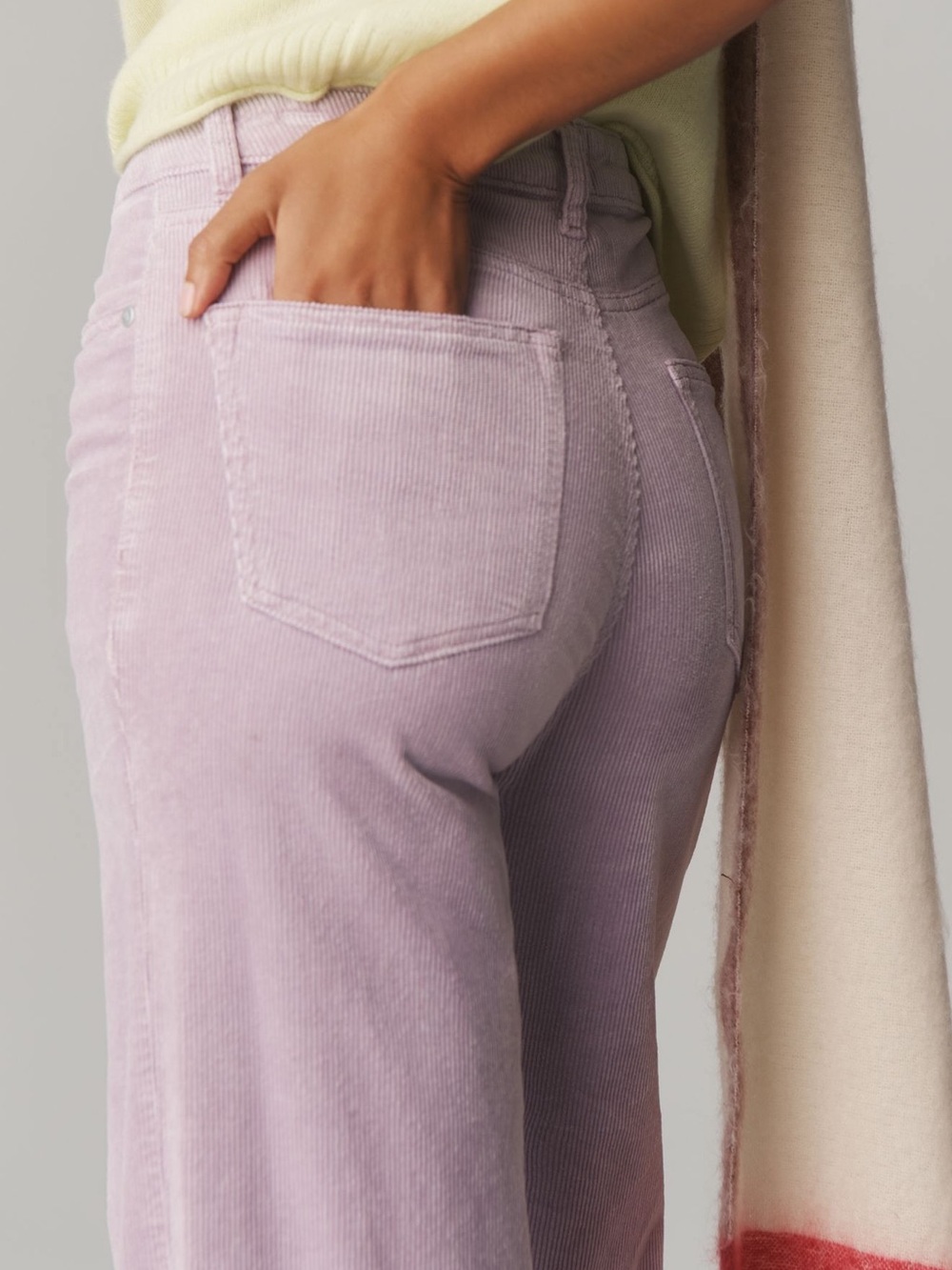 Pilcro The Robbie Corduroy High Rise Flare Pants NWOT - Picture 4 of 4